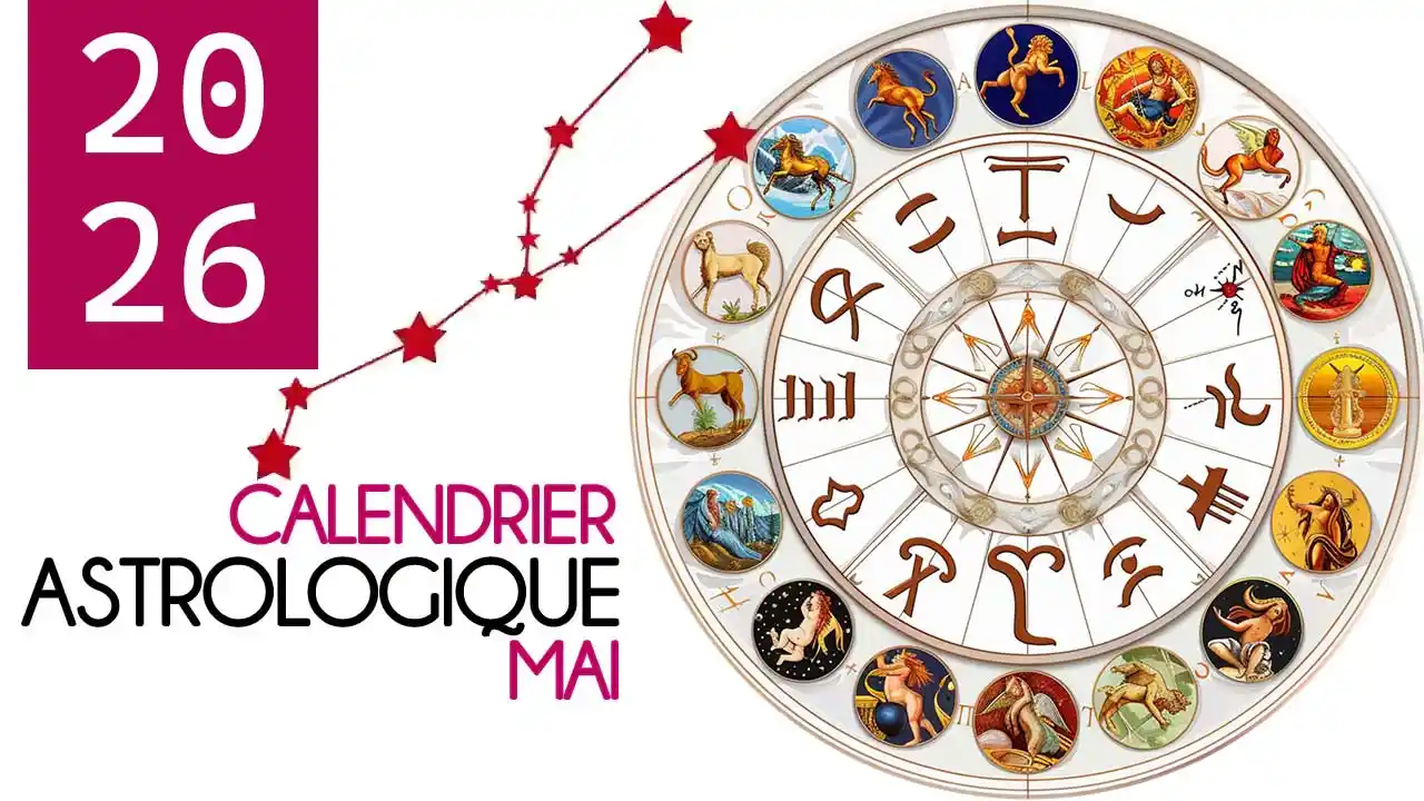 Calendrier astrologique de mai 2026